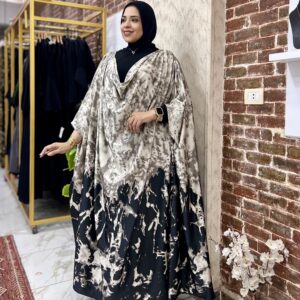 Elegant woman in stylish dress.