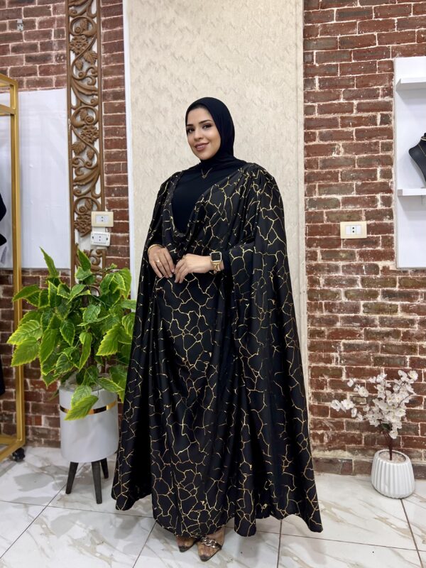 ⁦كاب سوارية بيزك ثابت معاها الطرحة ستان مضلع تيك توك⁩ - الصورة ⁦4⁩